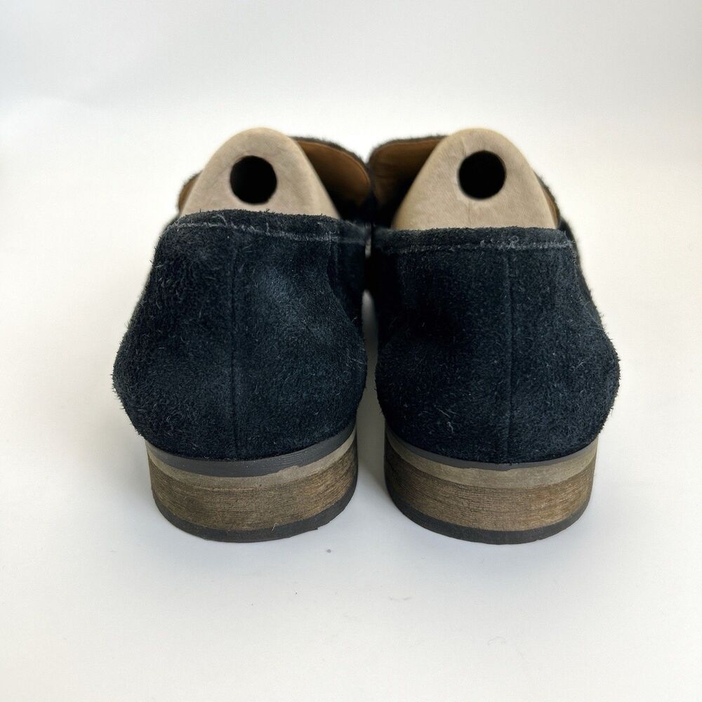 Franco Sarto BAYLOR Loafers Womens Sz 11 M Black Suede Leather Academia Preppy - Picture 5 of 8